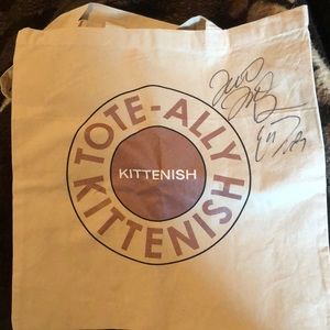 Signed Toteally Kittenish Canvas Tote